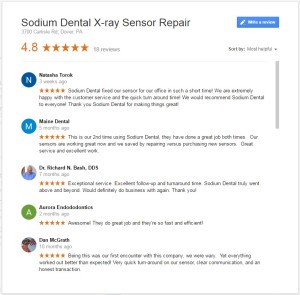 Dental X-ray Sensor Repair Reviews
