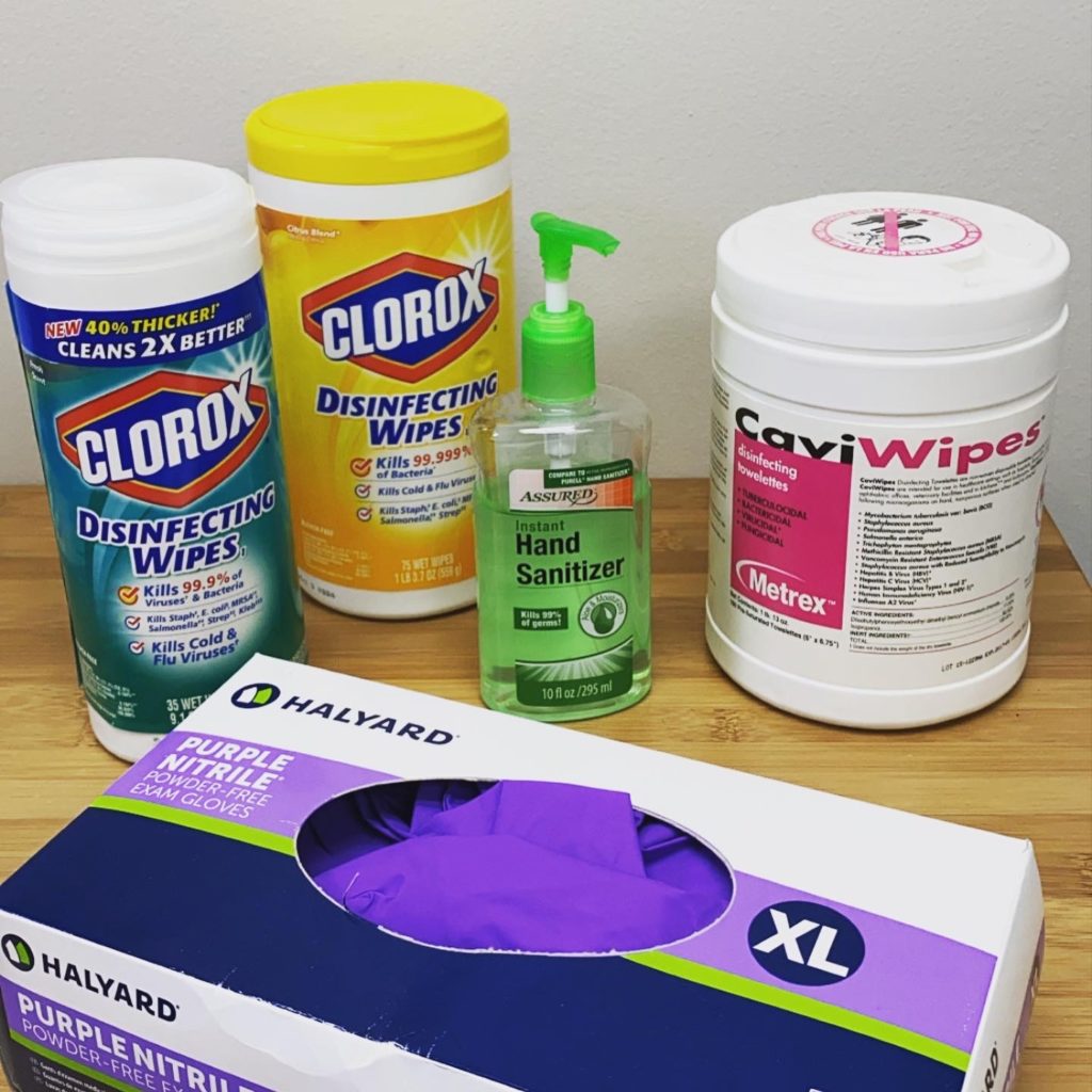 Chemical items to use to sanitize your dental offices.  